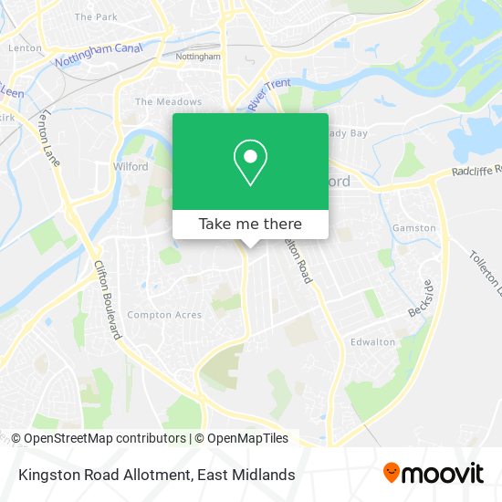 Kingston Road Allotment map