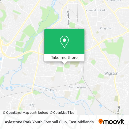 Aylestone Park Youth Football Club map
