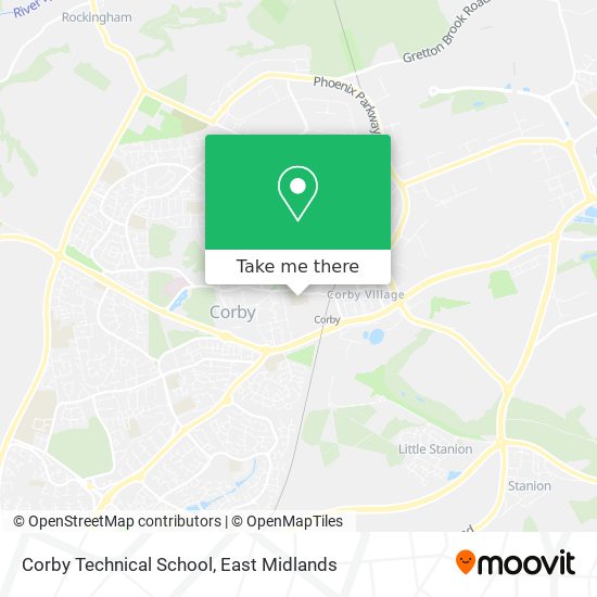 Corby Technical School map