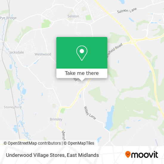 Underwood Village Stores map