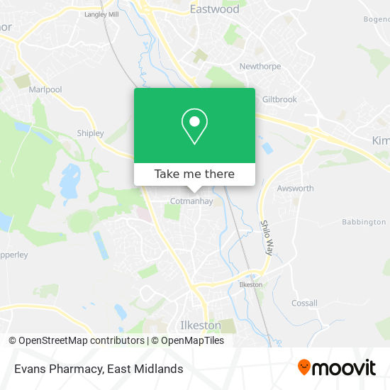 Evans Pharmacy map