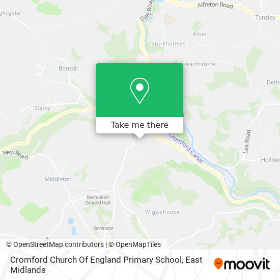 Cromford Church Of England Primary School map