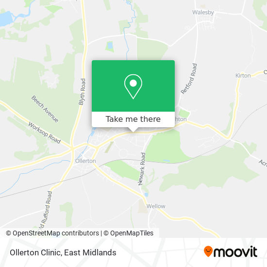 Ollerton Clinic map