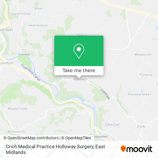 Crich Medical Practice Holloway Surgery map