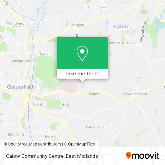 Calow Community Centre map
