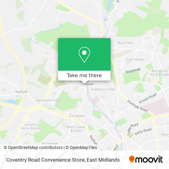 Coventry Road Convenience Store map