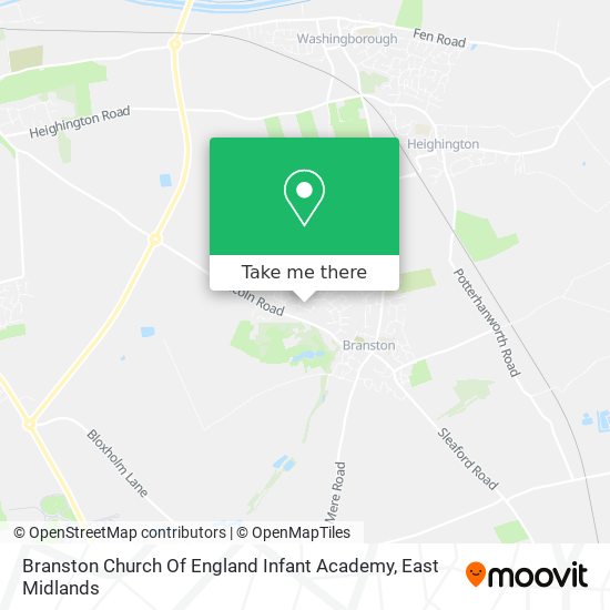 Branston Church Of England Infant Academy map