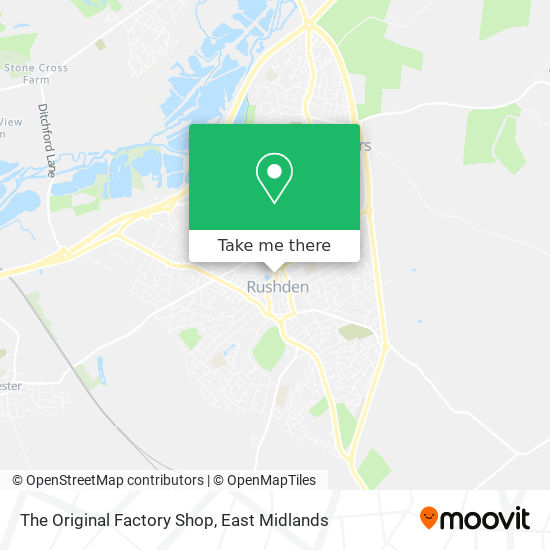 The Original Factory Shop map