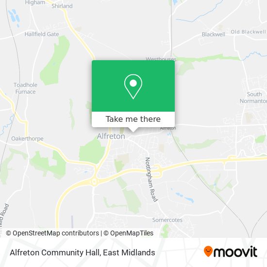 Alfreton Community Hall map