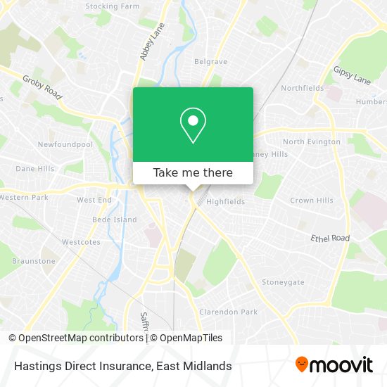 Hastings Direct Insurance map