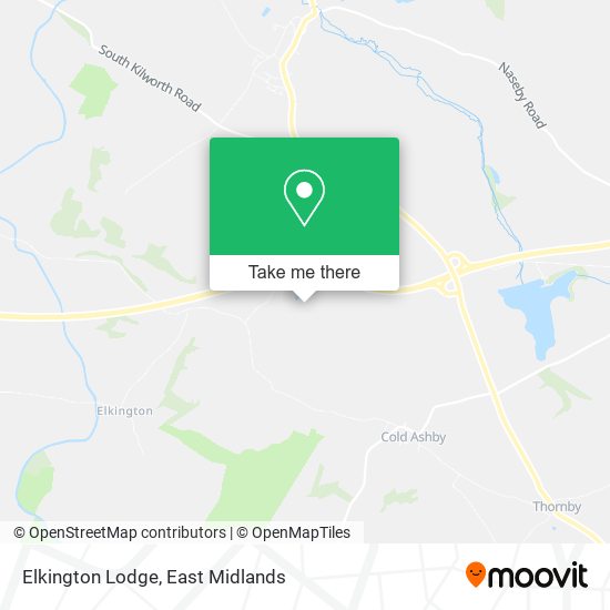 Elkington Lodge map