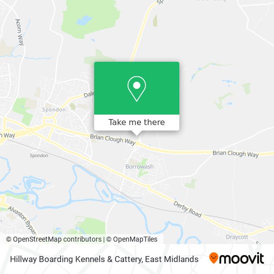 How To Get To Hillway Boarding Kennels Cattery In Erewash By Bus Or Train