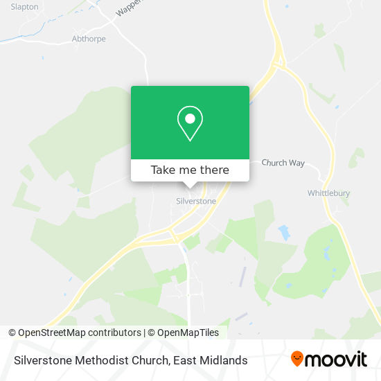 Silverstone Methodist Church map