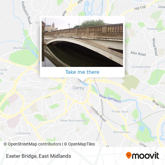 Exeter Bridge map