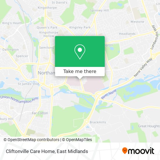 Cliftonville Care Home map