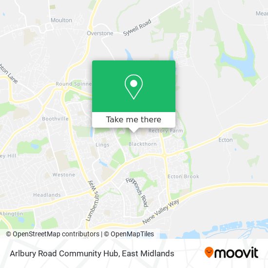 Arlbury Road Community Hub map