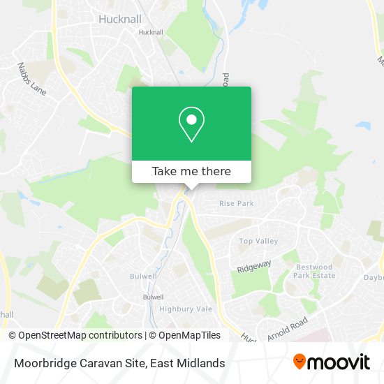 Moorbridge Caravan Site map