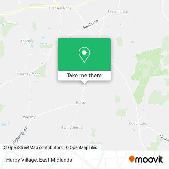 Harby Village map