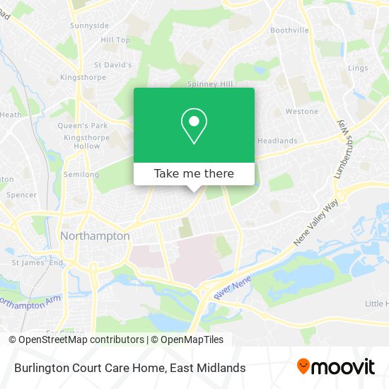 Burlington Court Care Home map