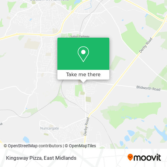 Kingsway Pizza map