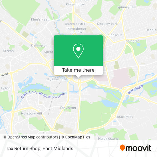 Tax Return Shop map