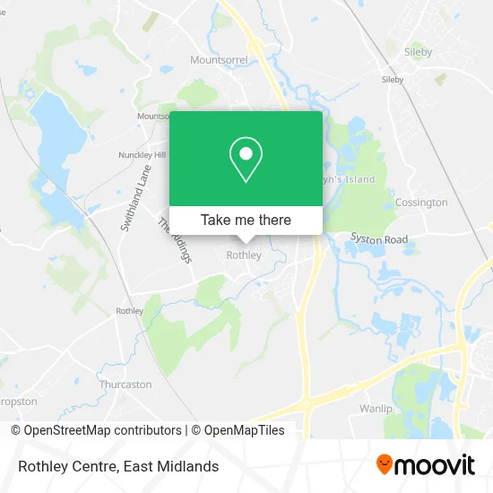 Rothley Centre map