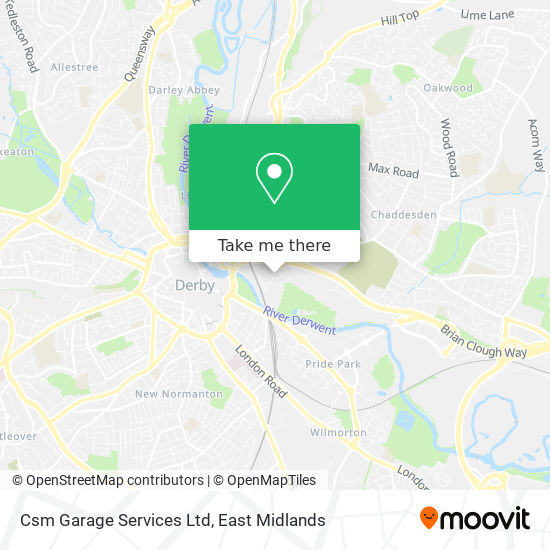 Csm Garage Services Ltd map