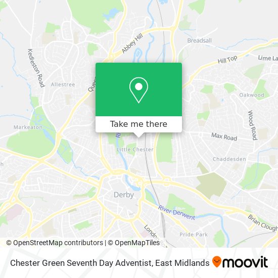 Chester Green Seventh Day Adventist map