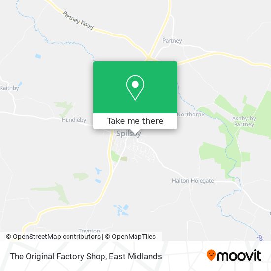 The Original Factory Shop map