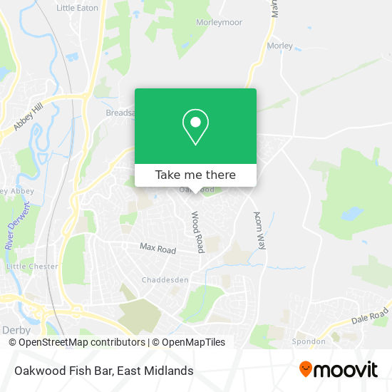 Oakwood Fish Bar map