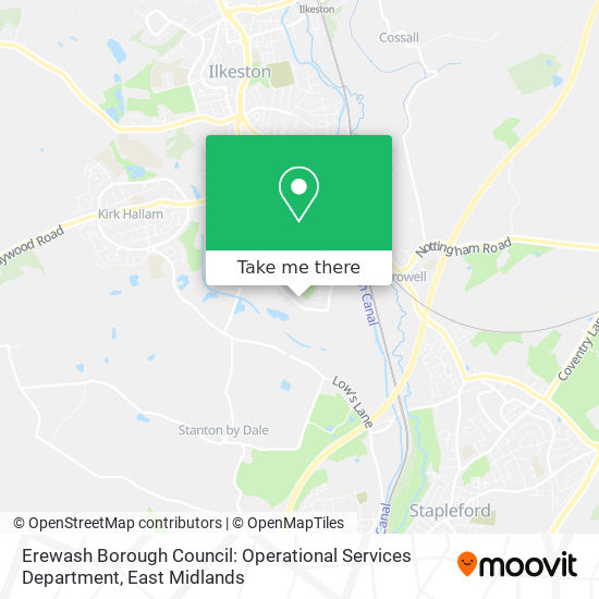 Erewash Borough Council: Operational Services Department map