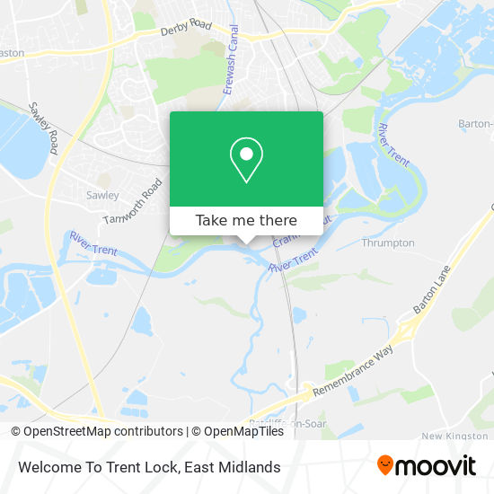 Welcome To Trent Lock map