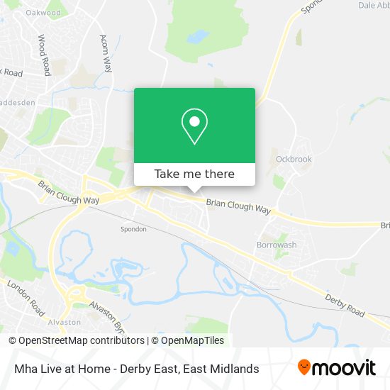 Mha Live at Home - Derby East map