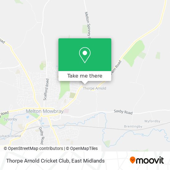 Thorpe Arnold Cricket Club map