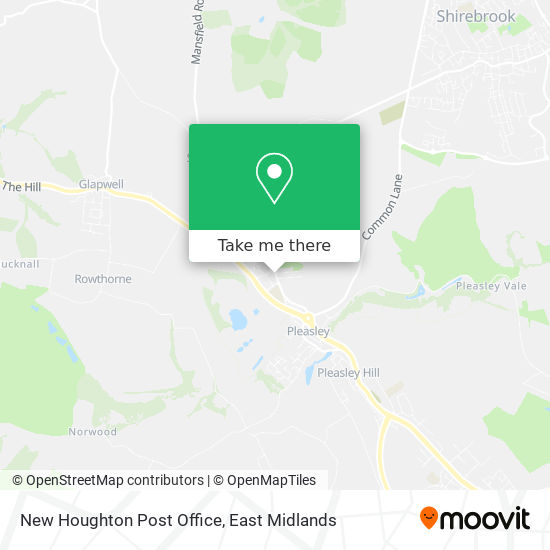 New Houghton Post Office map