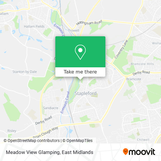 Meadow View Glamping map