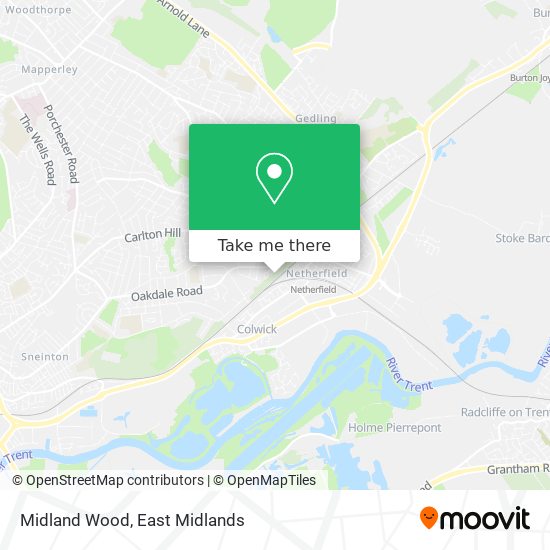 Midland Wood map