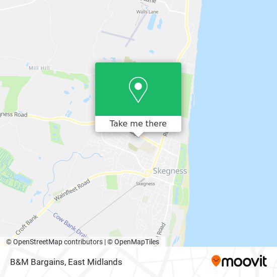 B&M Bargains map