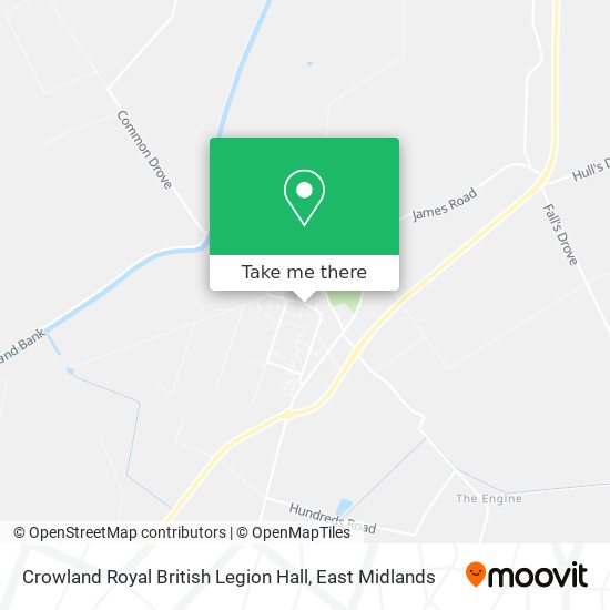 Crowland Royal British Legion Hall map