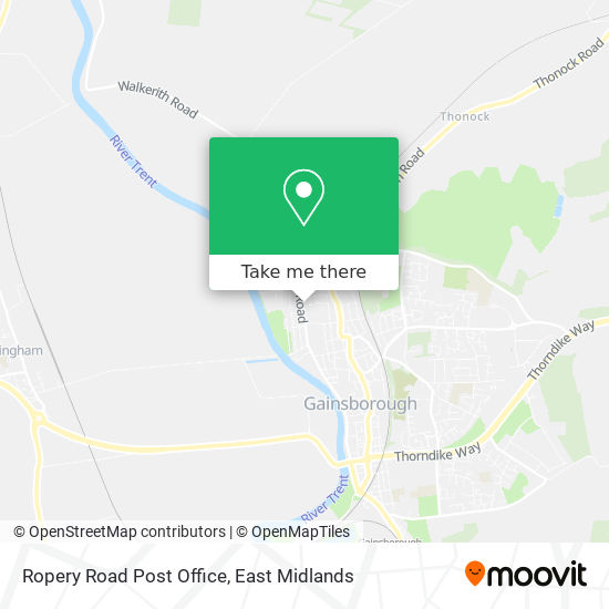 Ropery Road Post Office map