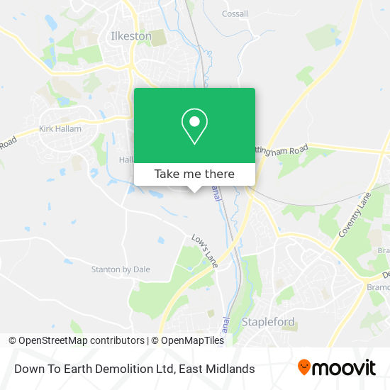 Down To Earth Demolition Ltd map