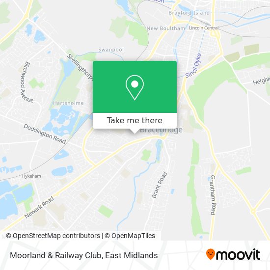 Moorland & Railway Club map