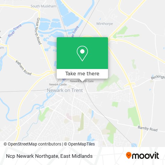 Ncp Newark Northgate map