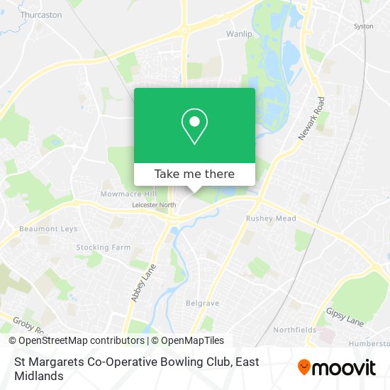 St Margarets Co-Operative Bowling Club map