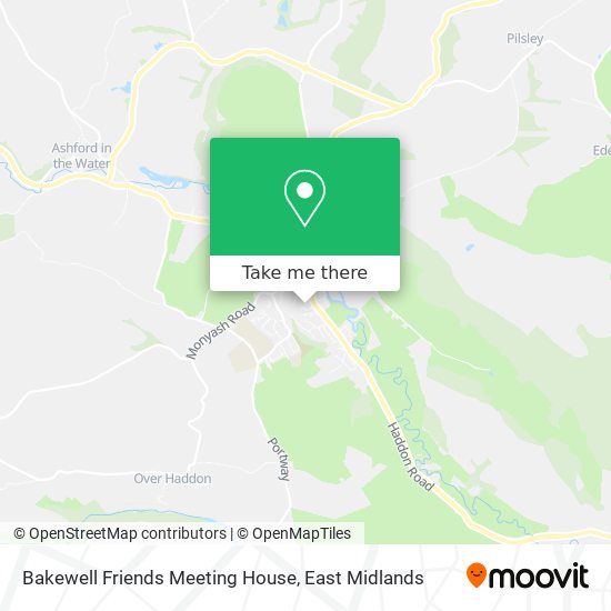 Bakewell Friends Meeting House map
