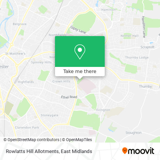 Rowlatts Hill Allotments map