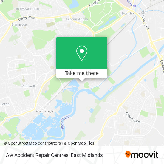 Aw Accident Repair Centres map