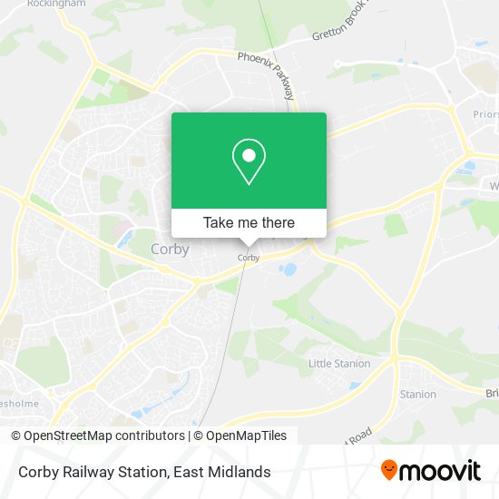 Corby Railway Station map