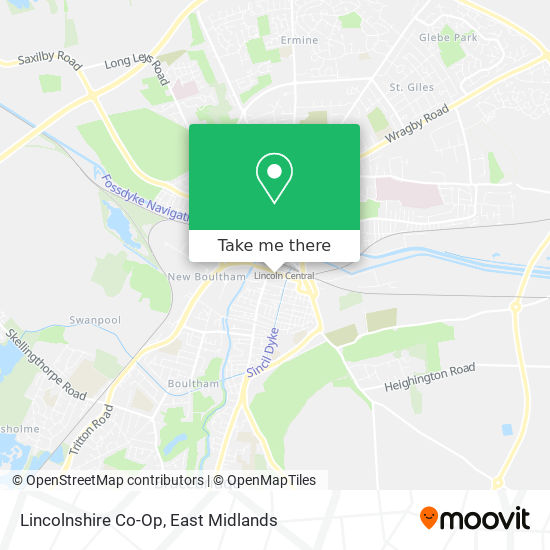 Lincolnshire Co-Op map