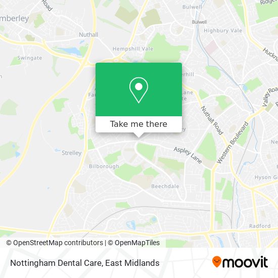 Nottingham Dental Care map